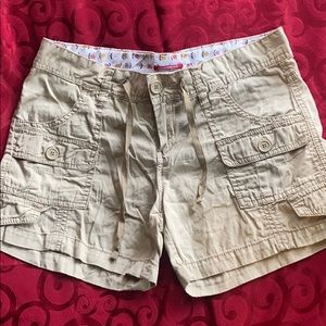 Tan Cotton Shorts